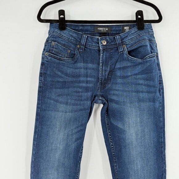 Kenneth Cole New York Slim Fit Blue Jeans 29x30 99% Cotton 1% Lycra - Picture 7 of 11